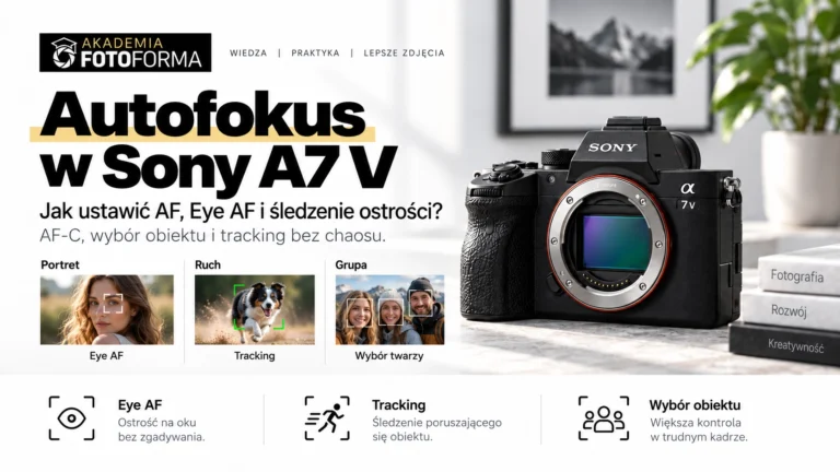 Autofokus w Sony A7 V ustawienia